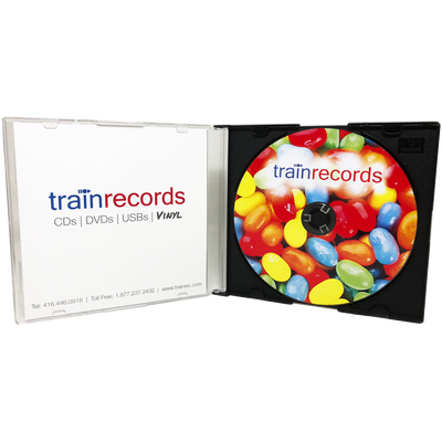 CD Duplication, Slim CD Jewel Cases, 1 Panel Insert